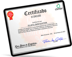 Certificado Guia Básico de Confeitaria
