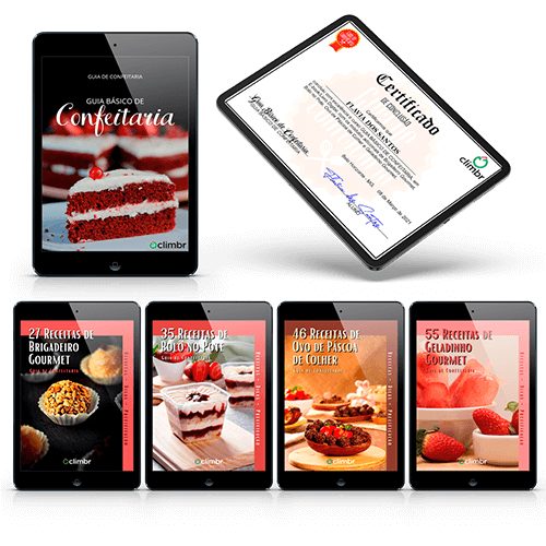 Guia Básico de Confeitaria - Ebook Principal + Bônus e Certificado