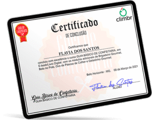 Certificado Guia Básico de Confeitaria