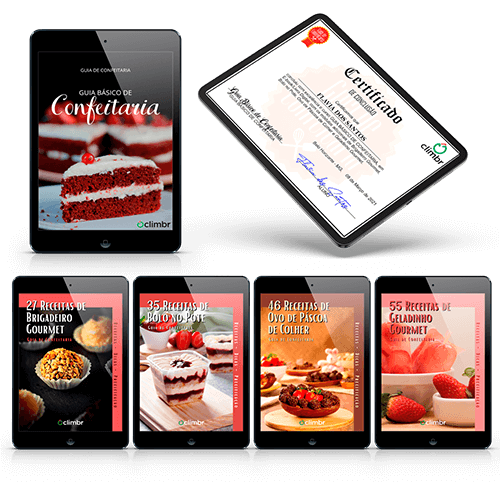 Guia Básico de Confeitaria - Ebook Principal + Bônus e Certificado